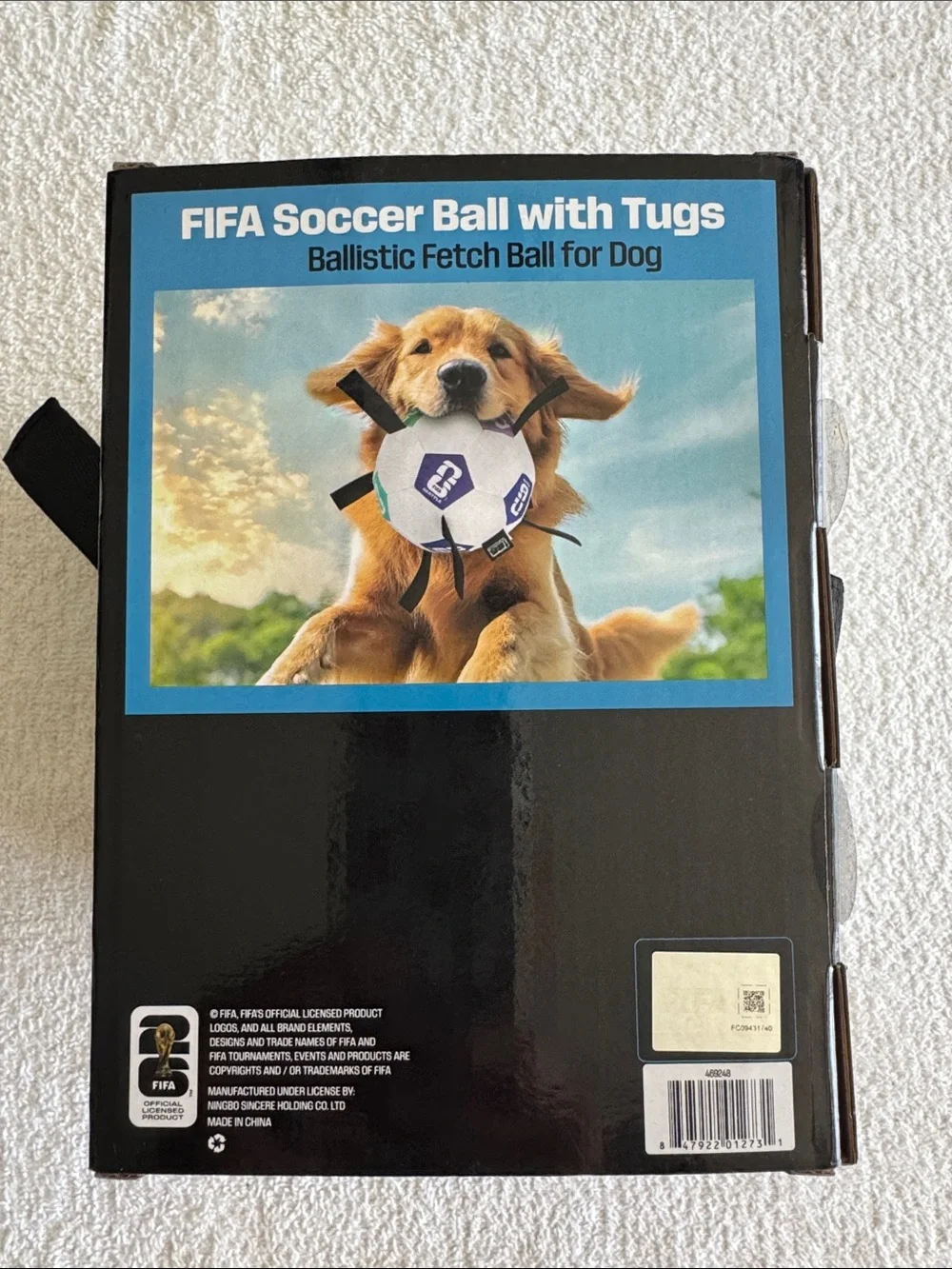 FIFA World Cup Soccer Ball with Tugs for Dogs